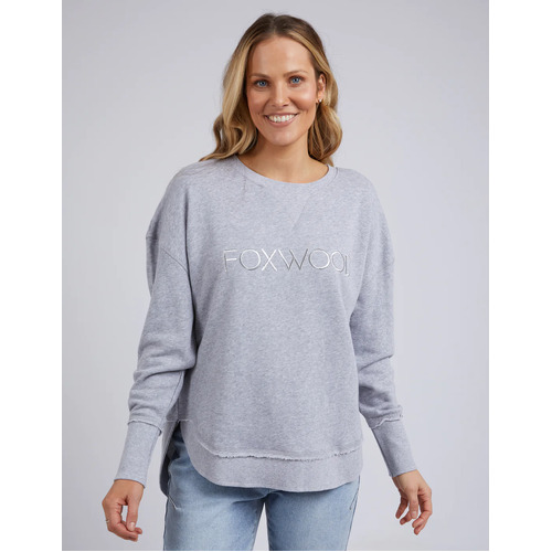 Foxwood Simplified Crew - Grey Marle
