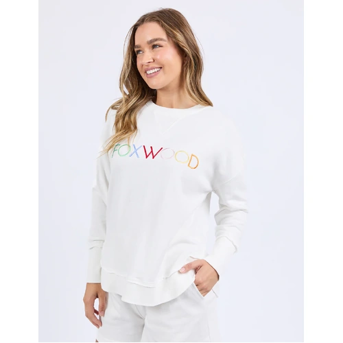 Foxwood Simplified Confetti Crew - Vintage White