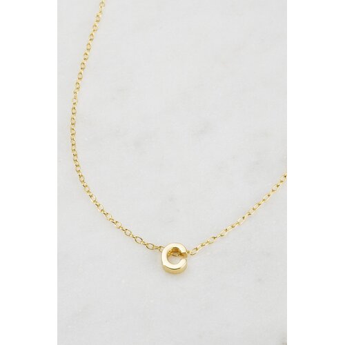 Zafino Letter Necklace - Gold C