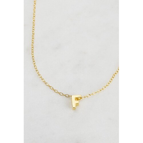 Zafino Letter Necklace - Gold F
