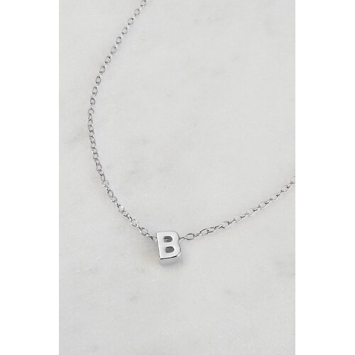 Zafino Letter Necklace - Silver B