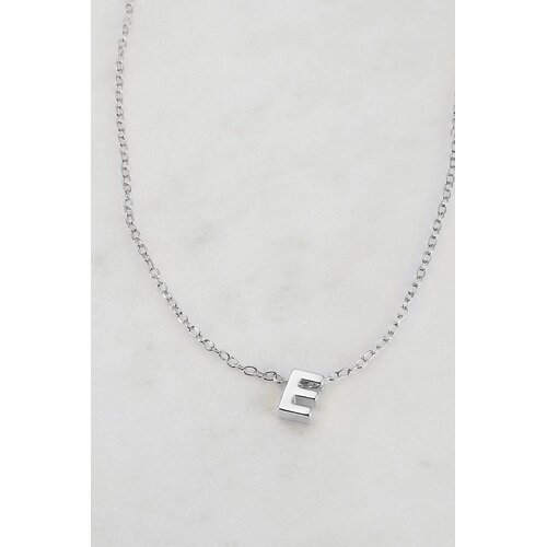 Zafino Letter Necklace - Silver E