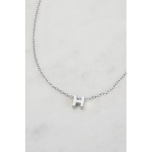 Zafino Letter Necklace - Silver H
