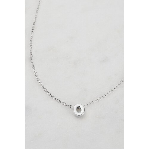 Zafino Letter Necklace - Silver O