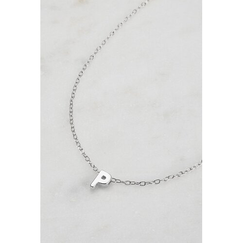 Zafino Letter Necklace - Silver P