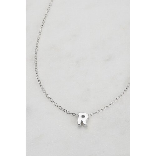 Zafino Letter Necklace - Silver R