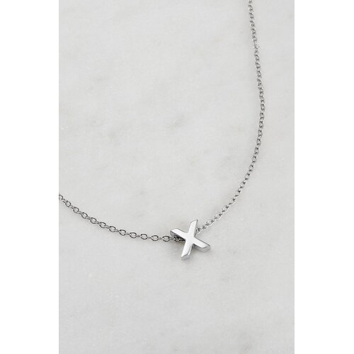 Zafino Letter Necklace - Silver X