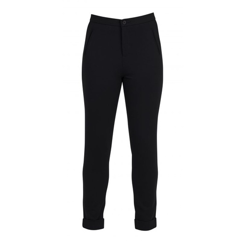Vassalli Full Length Cuffed Dress Pant in Ponti [Colour: Black]