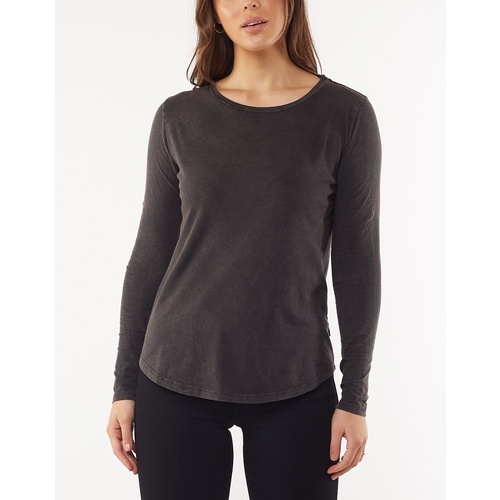 Silent Theory - Kara Long Sleeve-Washed Black