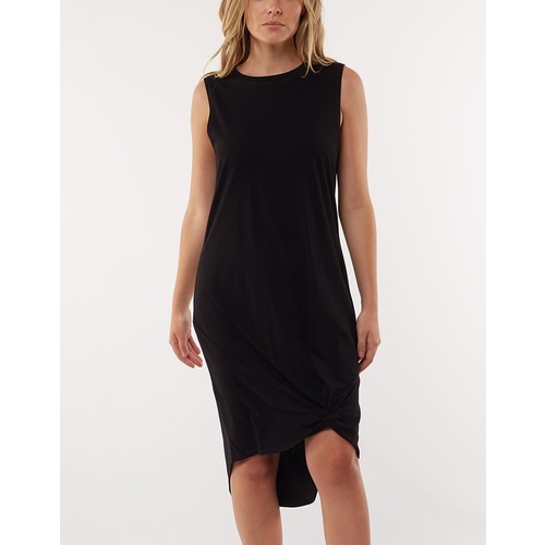 Silent Theory-Twisted Tank Dress-Black [Size: 10]