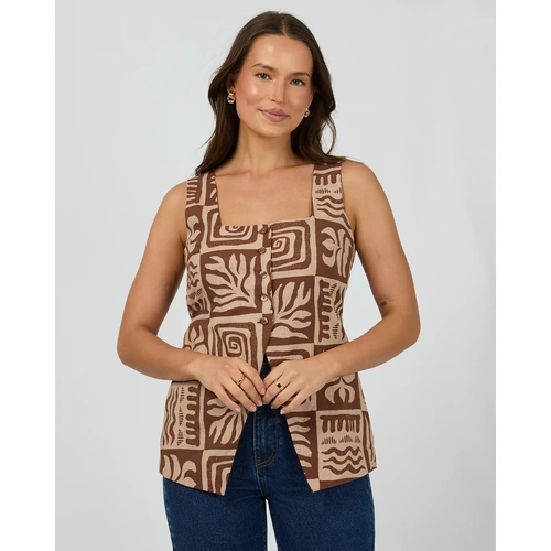 Silent Theory Tulum Top - Brown