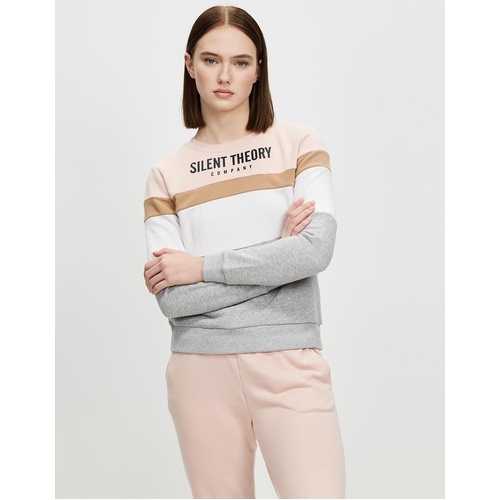 Silent Theory Overlay Panelled Crew - Candy [Size : 10]