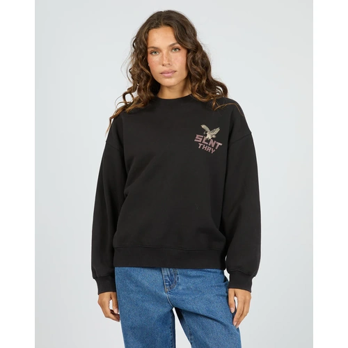 Silent Theory Soar Now Crew - Washed Black