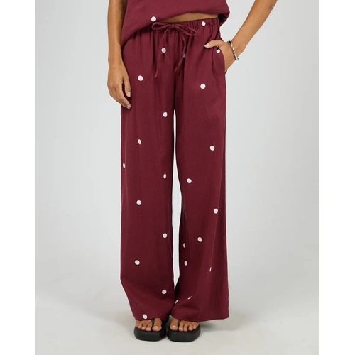 Silent Theory Bordeaux Pant - Cherry