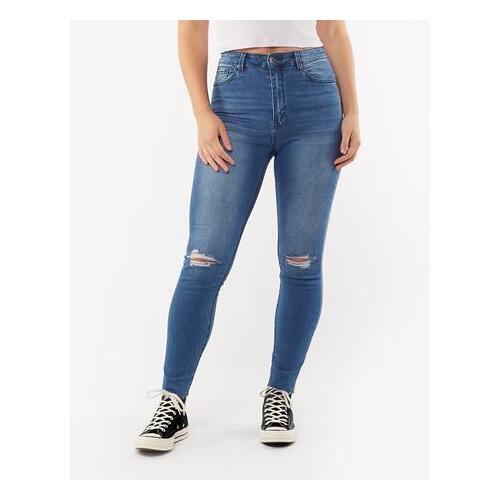 Silent Theory-Vice High Skinny Jean-Blue Dime Trash