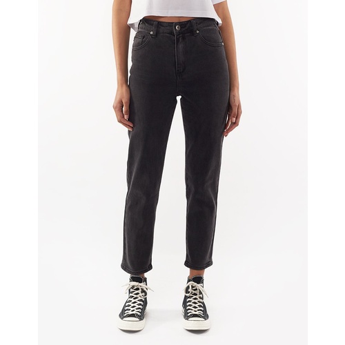 Silent Theory-Monica Mom Jean-Washed Black [Size: 16]