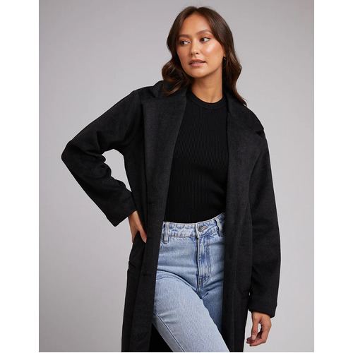 Silent Theory Charm Coat - Black