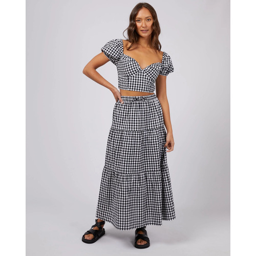 Silent Theory Bailey Maxi Skirt - Black [Size: 12]