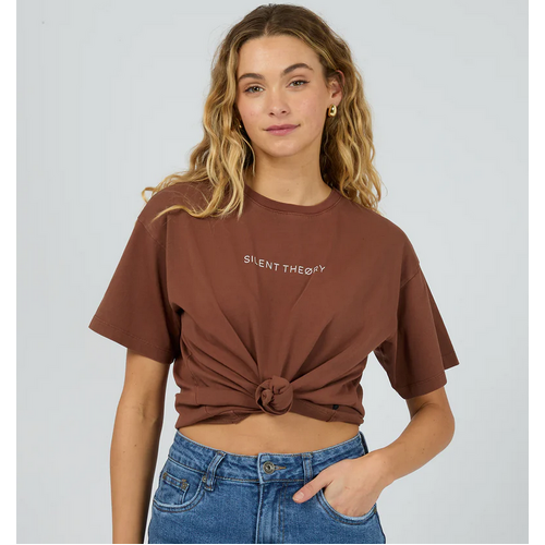 Silent Theory Logo Tee - Brown