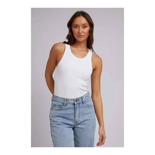 Silent Theory Ella Tank - White [Size: 12]