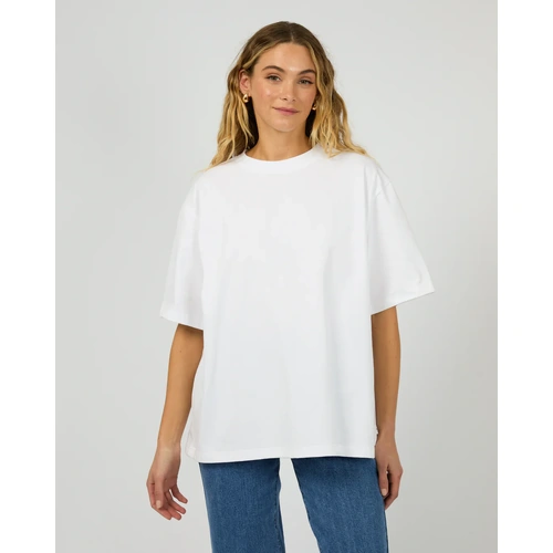 Silent Theory Core Oversized Tee - White