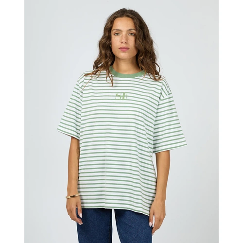 Silent Theory Silent Stripe S/S Tee - Green [Size: 10]