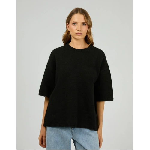 Silent Theory Willow Knit Tee - Black
