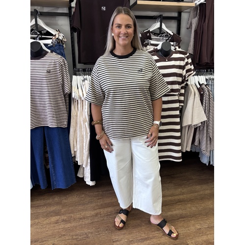 Silent Theory Foundation Stripe S/S Tee - Black