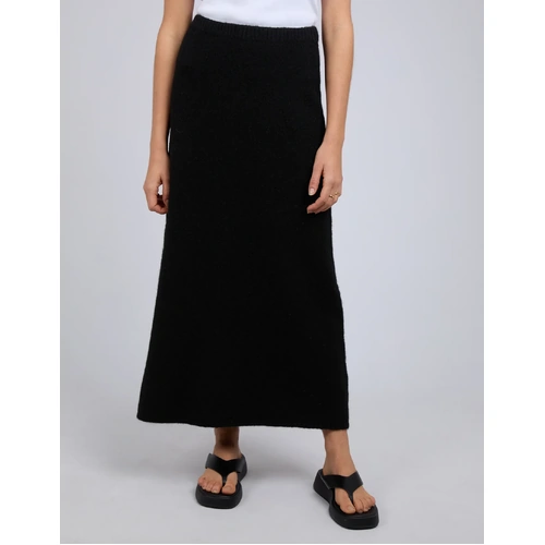Silent Theory Willow Knit Maxi Skirt - Black