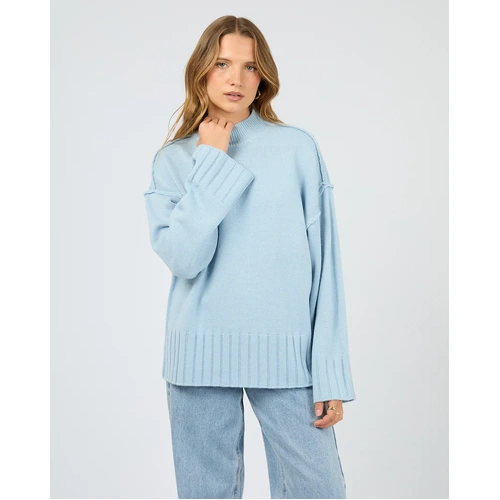 Silent Theory Lotus Knit Jumper - Light Blue