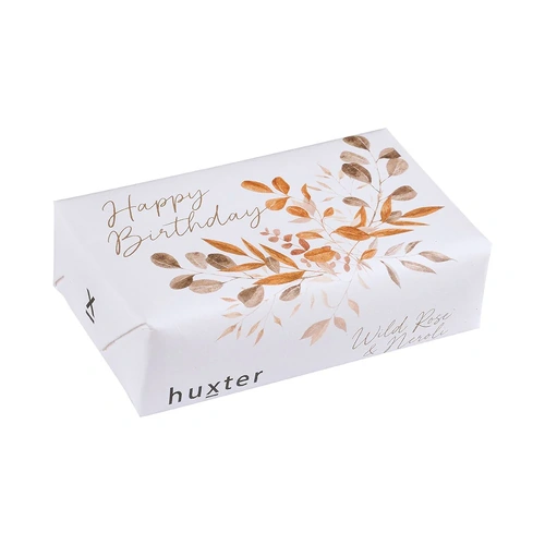 Huxter Neutral Leaves Happy Birthday Soap - Wild Rose & Neroli