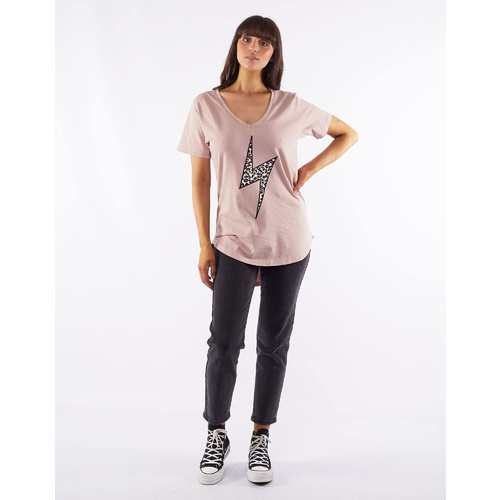 Little White Lie-Bolt Tee-Pink