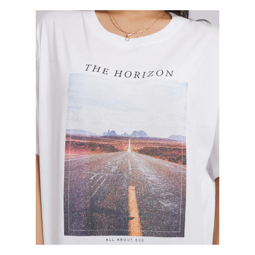 All About Eve The Horizon Tee - White [Size: 12]