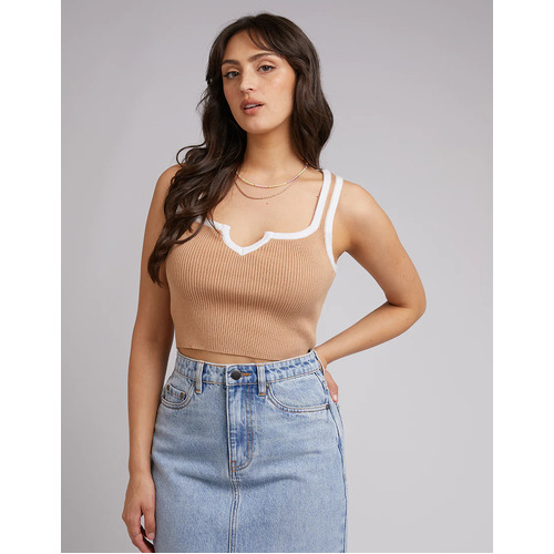 All About Eve Charlotte Top - Tan [Size: 8]