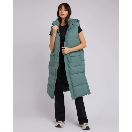 All About Eve Active Midi Vest - Green [Size: 8]