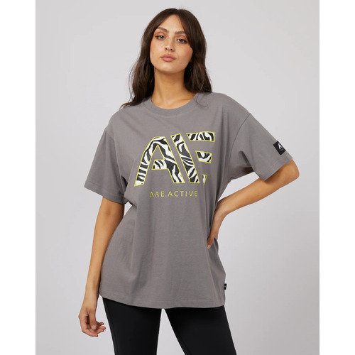 All About Eve Parker Active Tee - Charcoal [Size: 8]