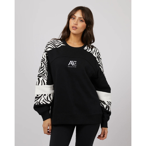 All About Eve Parker Panelled Crew - Black [Size: 8]