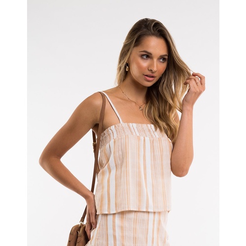 All About Eve Emeile Stripe Cami - Yellow [Size: 10]