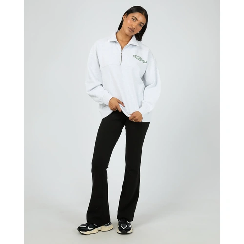 All About Eve Elevated Relaxed 1/4 Zip - Snow