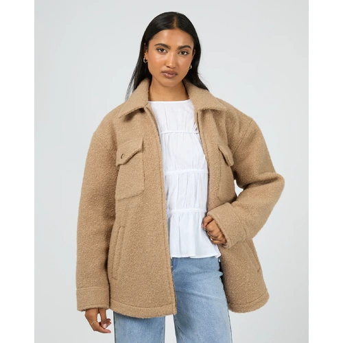 All About Eve Aria Shacket - Tan