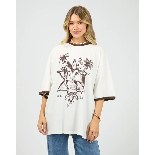 All About Eve Pony Island Tee - Vintage White