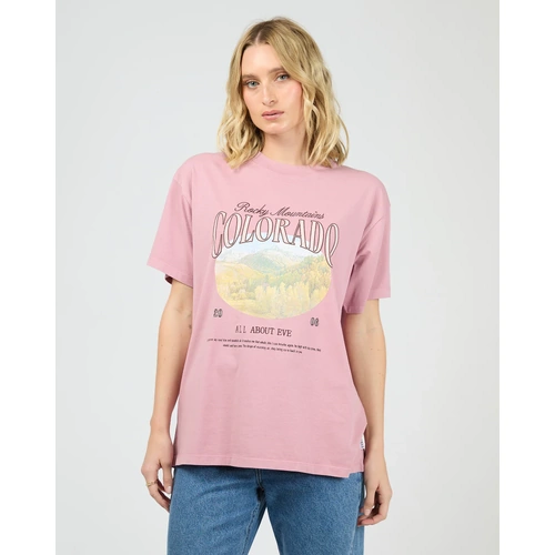 All About Eve Rocky Mountains Relaxed Tee - Quartz Pink