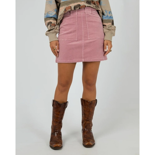 All About Eve Bailey Cord Skirt - Quartz Pink