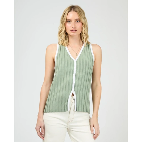 All About Eve Sigrid Top - Sage