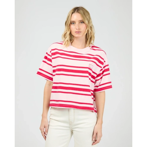 All About Eve Ruby Crop Relaxed Tee - Red