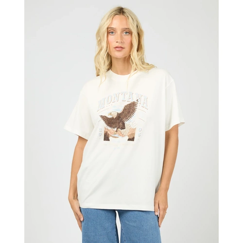 All About Eve Montana Relaxed Tee - Vintage White [Size: 12]