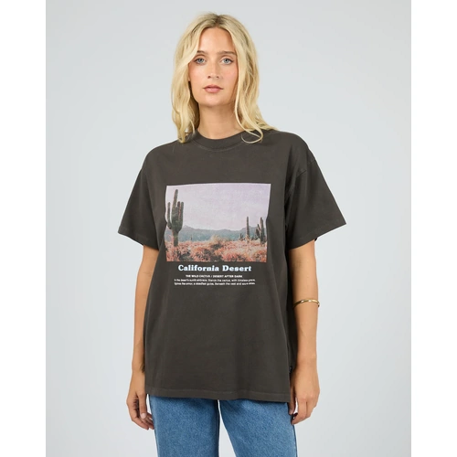 All About Eve Liberty Road Relaxed Tee - Washed Black