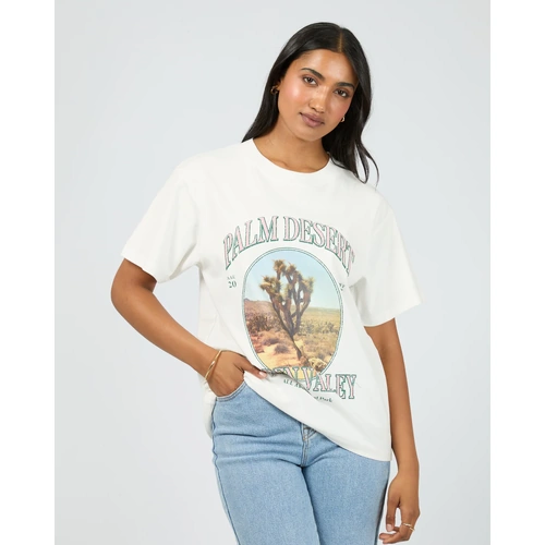 All About Eve Palm Desert Box Tee - Vintage White