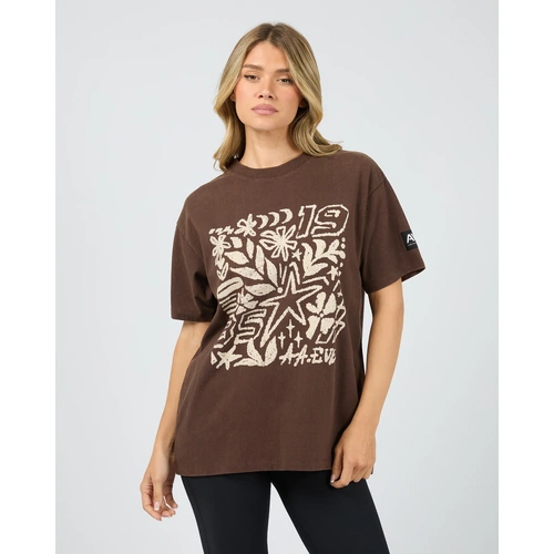 All About Eve Centered Relaxed Tee - Brown