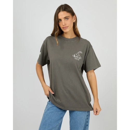 All About Eve Cherry Pie Relaxed Tee - Charcoal